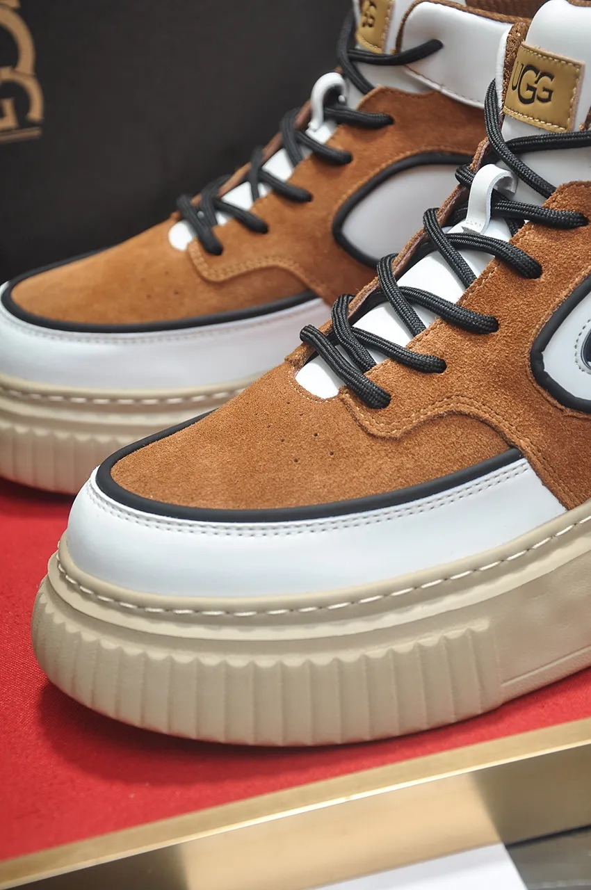 Men's shoes 💰640💶 [UGG] (full wool lining) top-end high-quality fur-in-one warm snow boots from Australia's warm luxury brand men's shoes, UGG-5877 official website synchronized, made of imported cowhide, carefully sewn...Imported rubber foam outsole (comfortable, soft, wear-resistant) The quality is really great...Exquisite workmanship, you can't put it down at first sight, available in sizes 39-44
